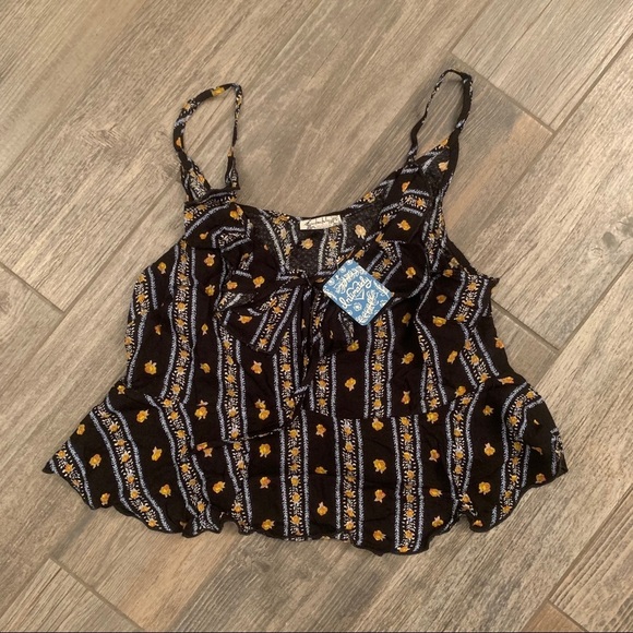 NWT Free People Love to Love Printed Cami Top S - Picture 3 of 6